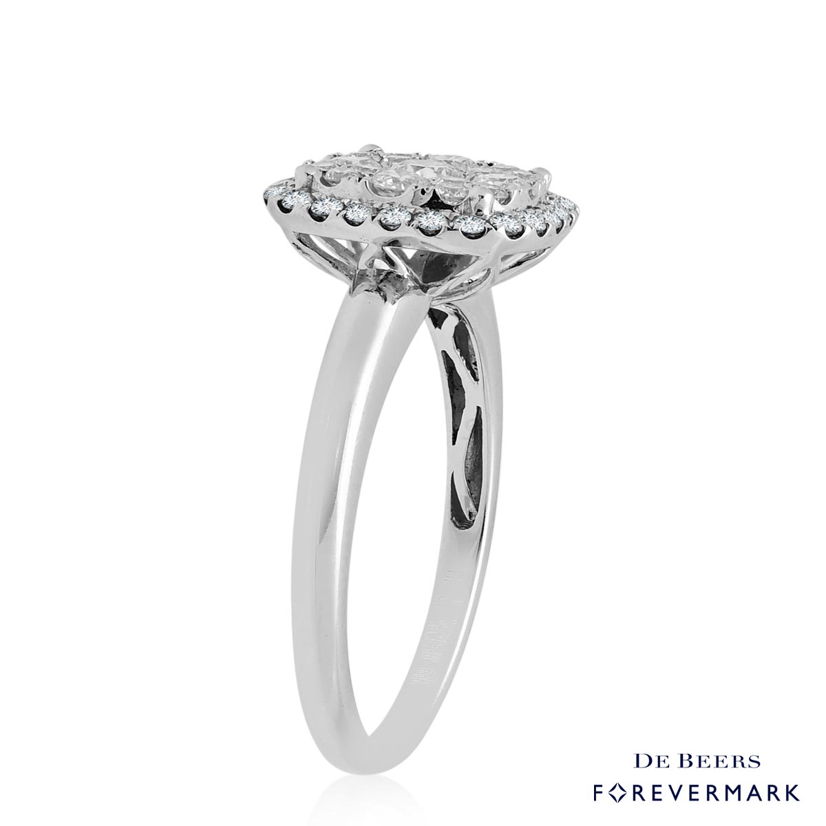 Forevermark Diamond Engagement Ring in 18kt White Gold (3/4ct tw)