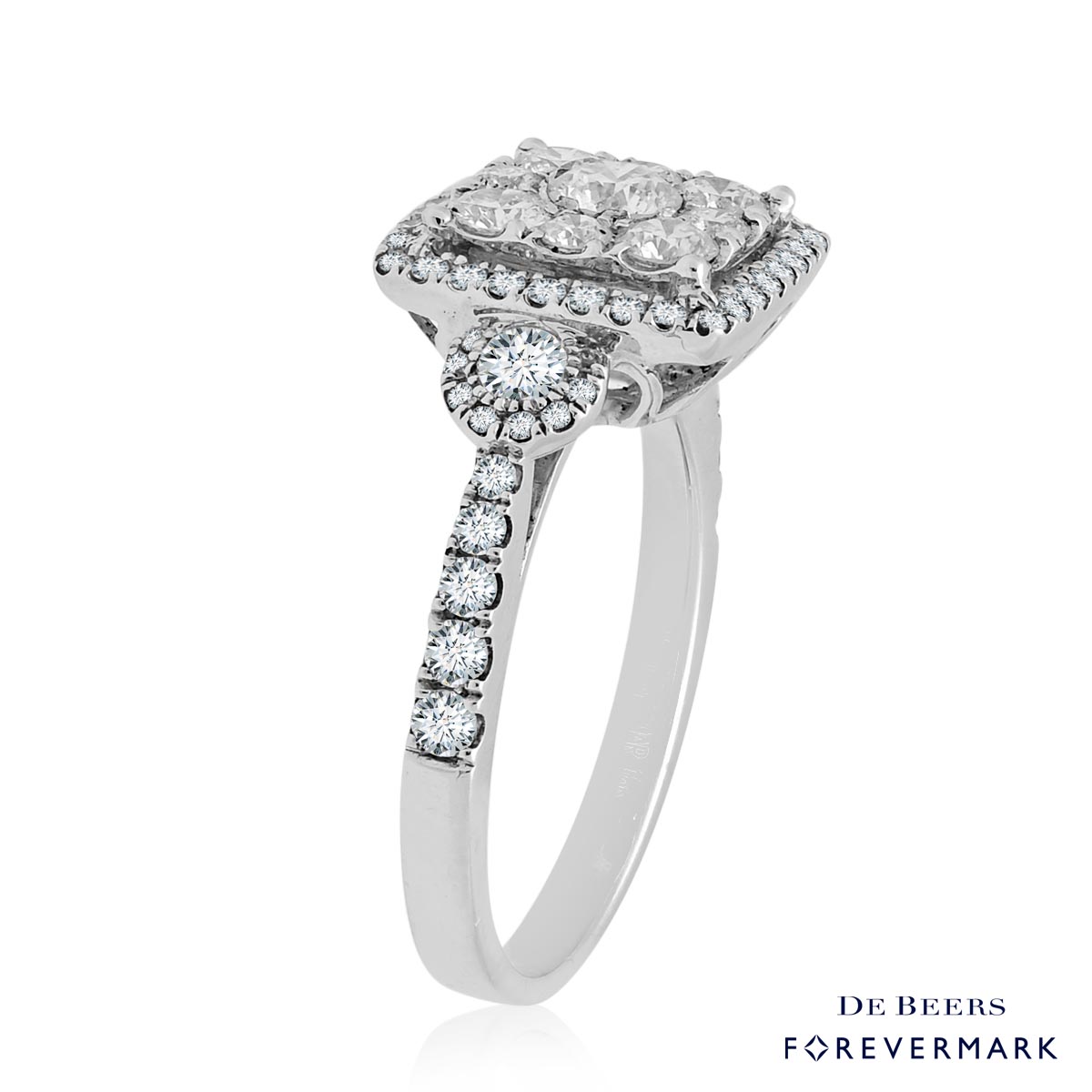 Forevermark Diamond Engagement Ring in 18kt White Gold (1 1/5ct tw)