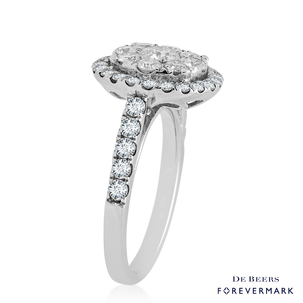 Forevermark Diamond Engagement Ring in 18kt White Gold (1 1/2ct tw)