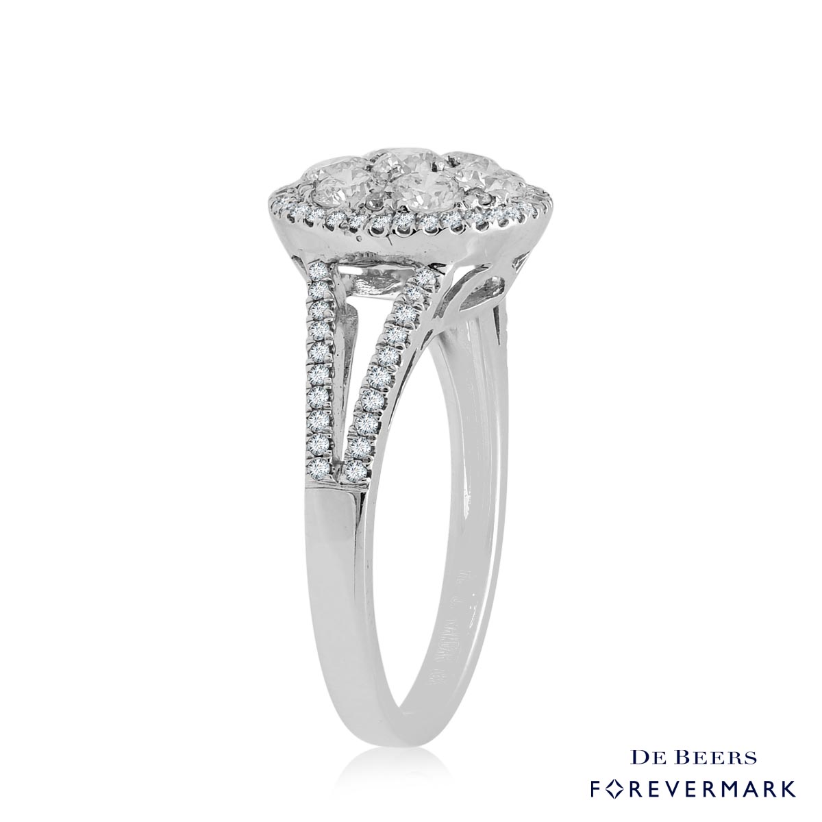 Forevermark Diamond Engagement Ring in 18kt White Gold (1ct tw)
