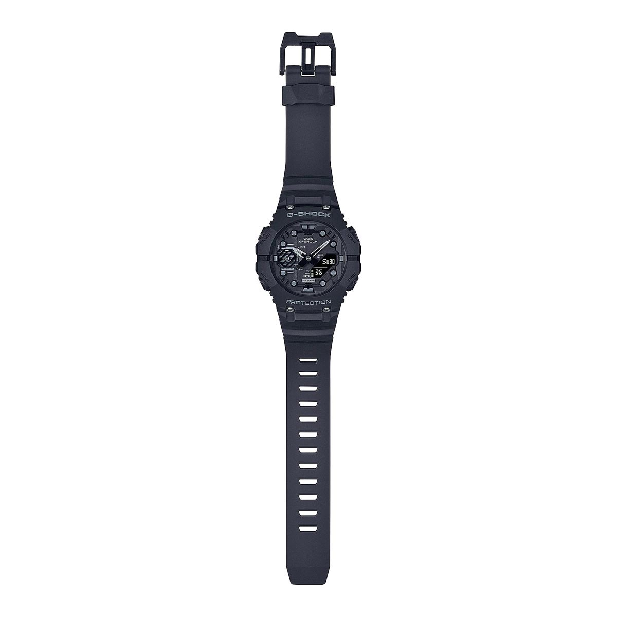 G Shock Mens Watch with Black Dial and Black Resin Strap (solar movement)