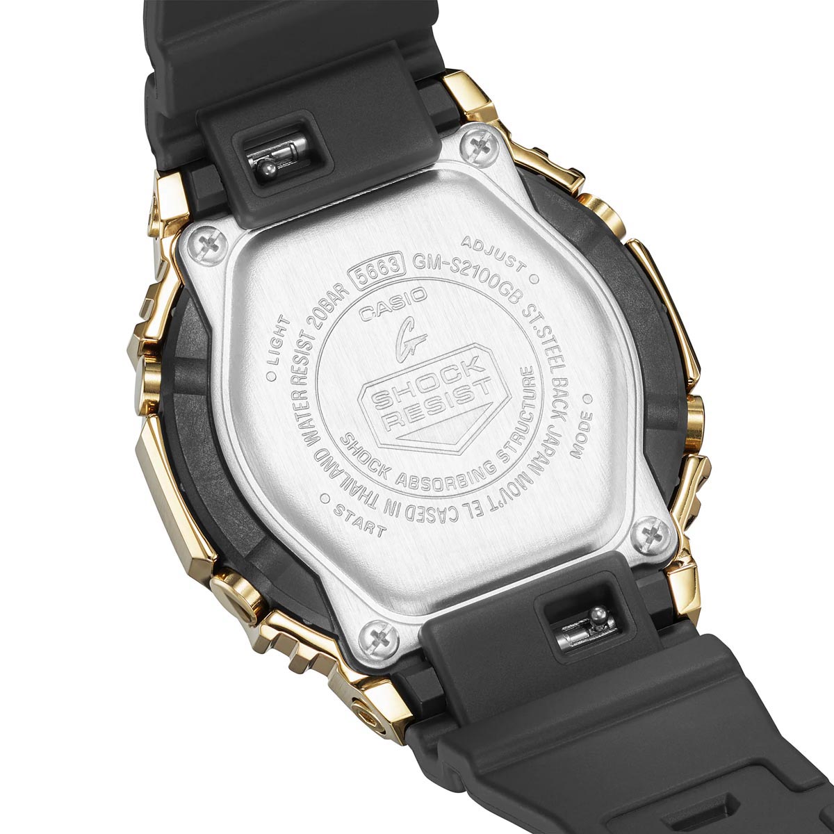 G Shock Womens Watch with Black Dial and Black Resin Strap (quartz movement)