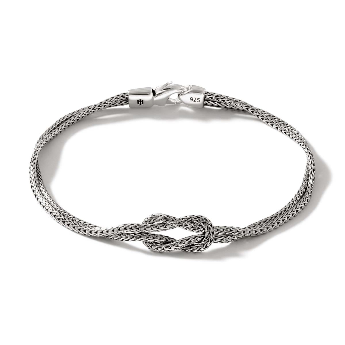 John Hardy Classic Chain Collection Manah Double Row Bracelet in Sterling Silver