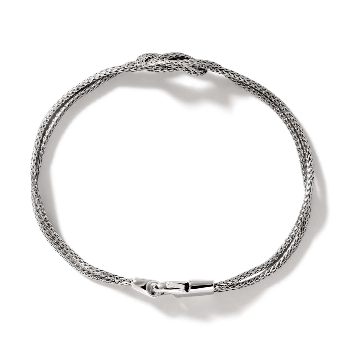 John Hardy Classic Chain Collection Manah Double Row Bracelet in Sterling Silver