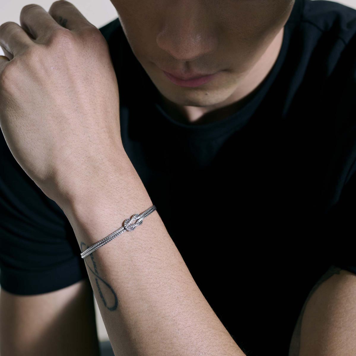 John Hardy Love Knot Bracelet in Sterling Silver (3.6mm)