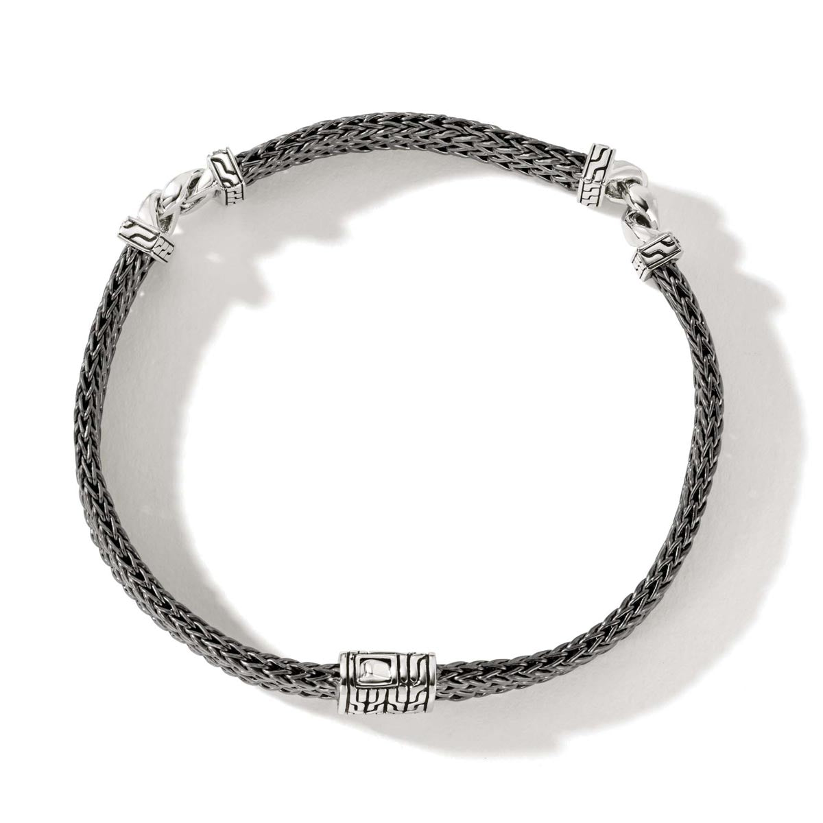 John Hardy Classic Chain Collection Station Bracelet in Sterling Silver