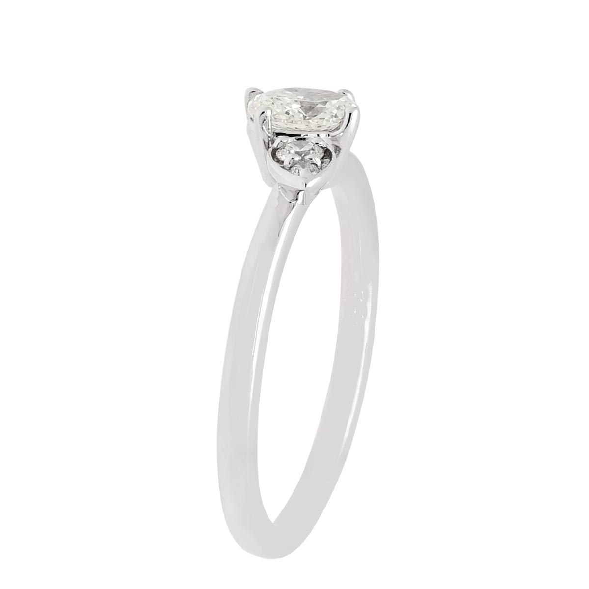 Oval Diamond Fashion Ring in 14kt White Gold (1/3ct tw)