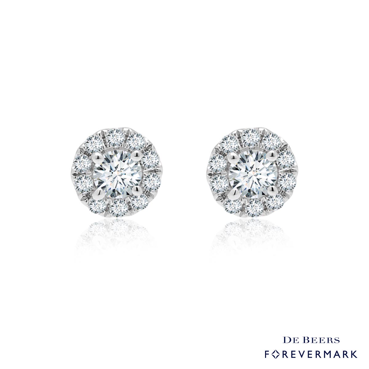 Forevermark Diamond Center of My Universe Earrings in 18kt White Gold (1/3ct tw)