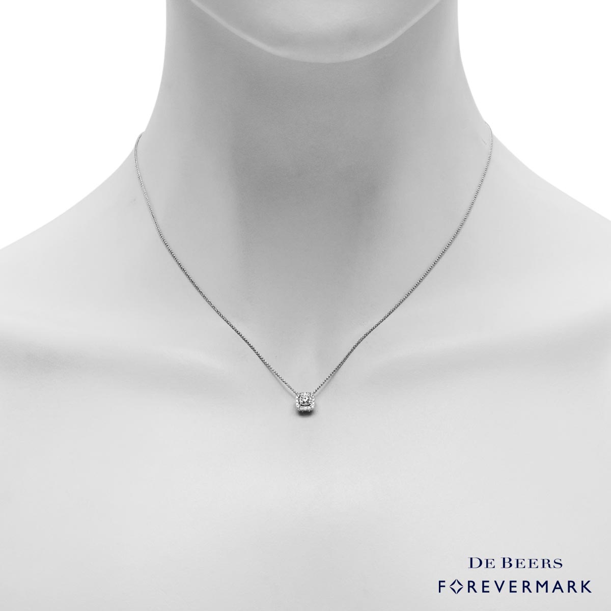 Forevermark Diamond Center of My Universe Pendant in 18kt White Gold (1/3ct tw)