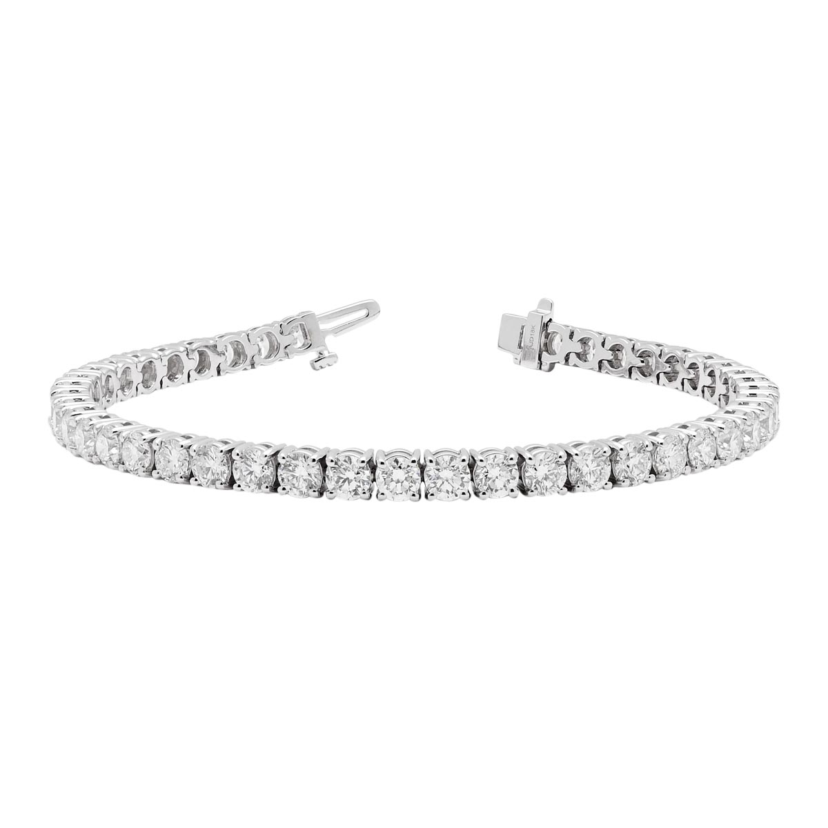 Diamond Tennis Bracelet in 18kt White Gold (10 1/2ct tw)