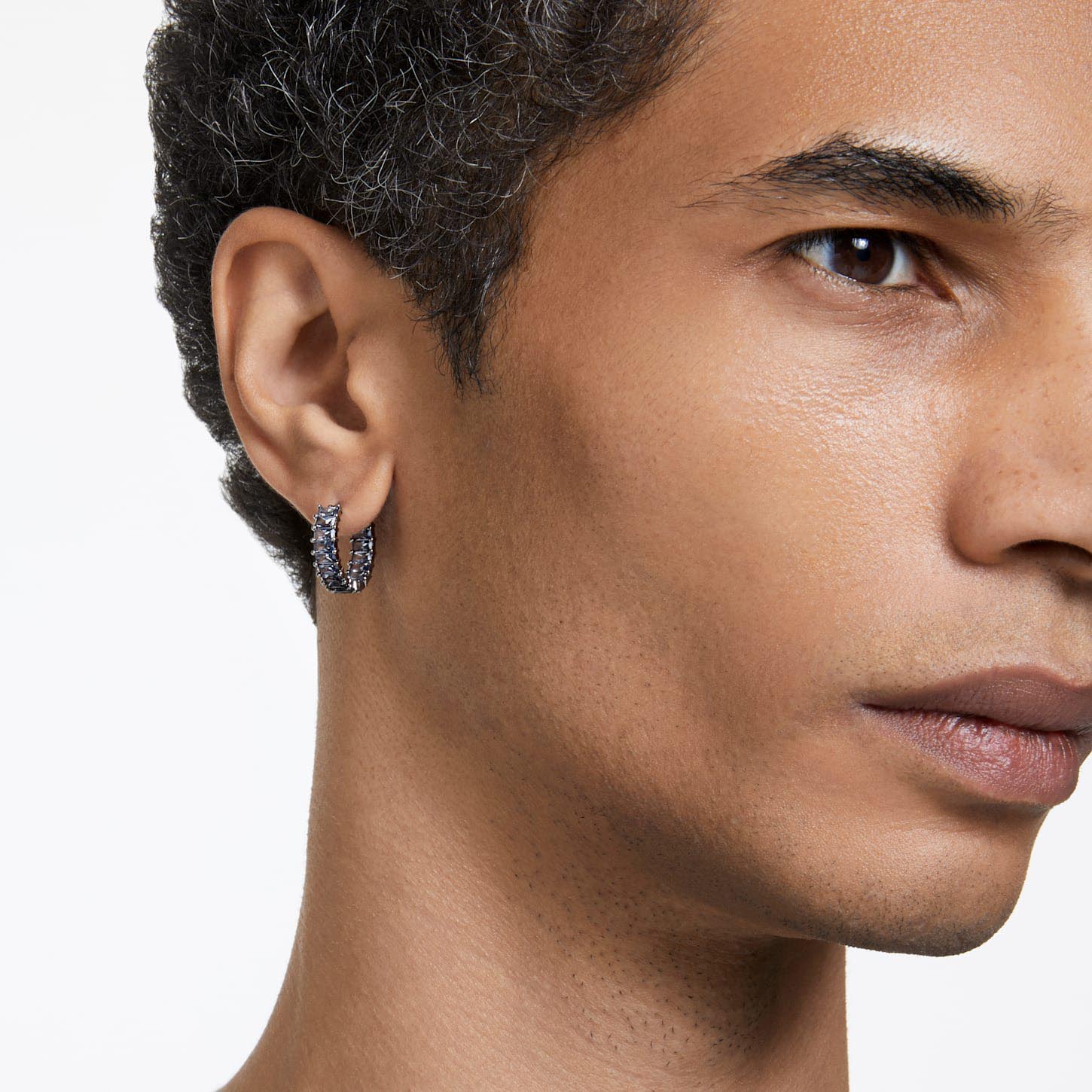 Gray crystal earrings deals