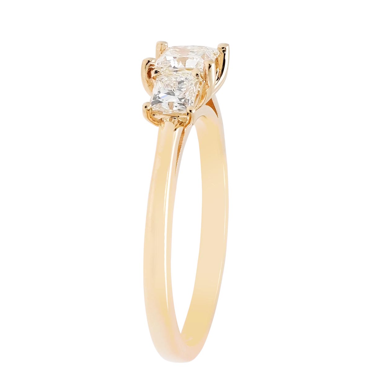 Princess Diamond Three Stone  Ring in 14kt Yellow Gold (1ct tw)