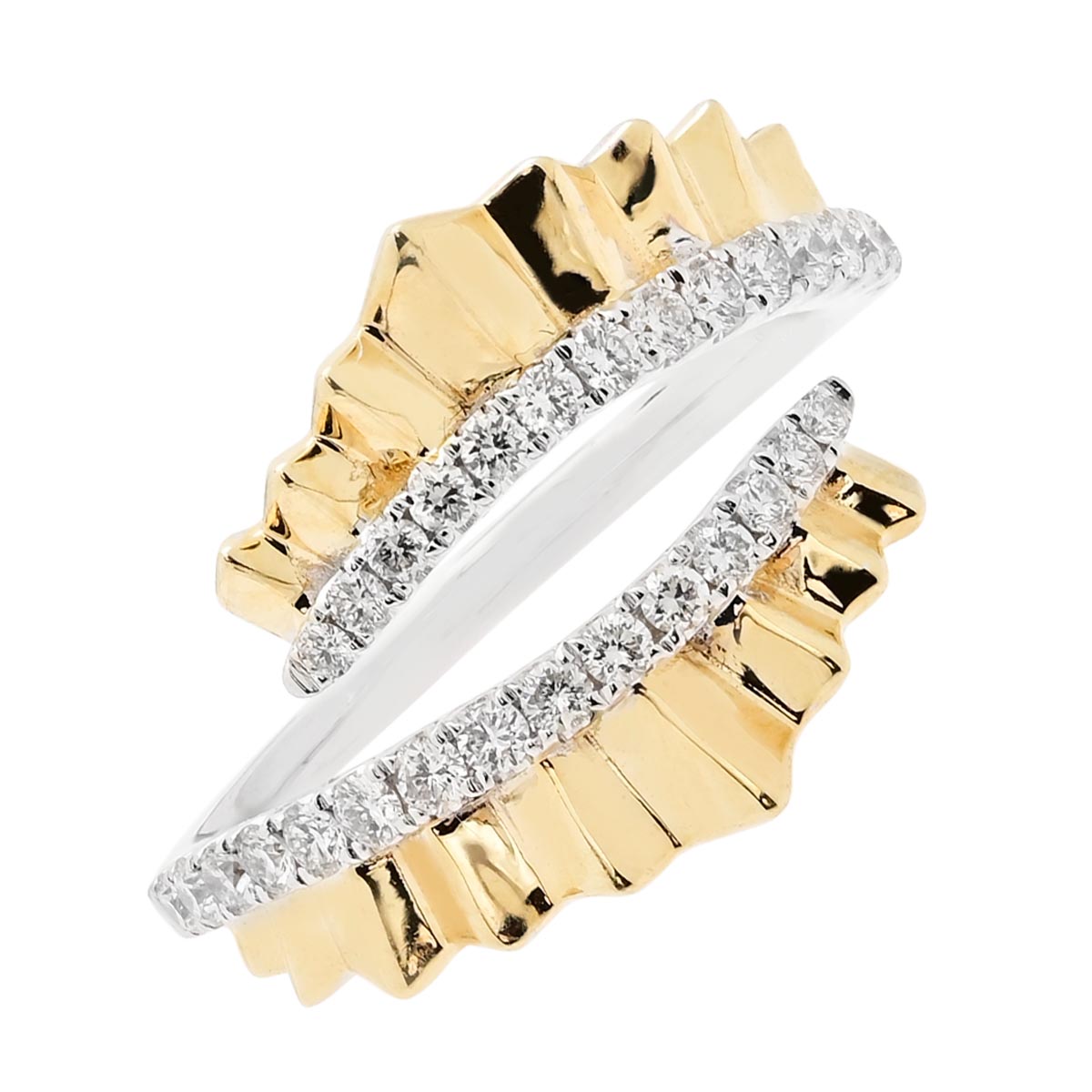 Diamond Fashion Ring in 14kt Yellow and White Gold (3/8ct tw)