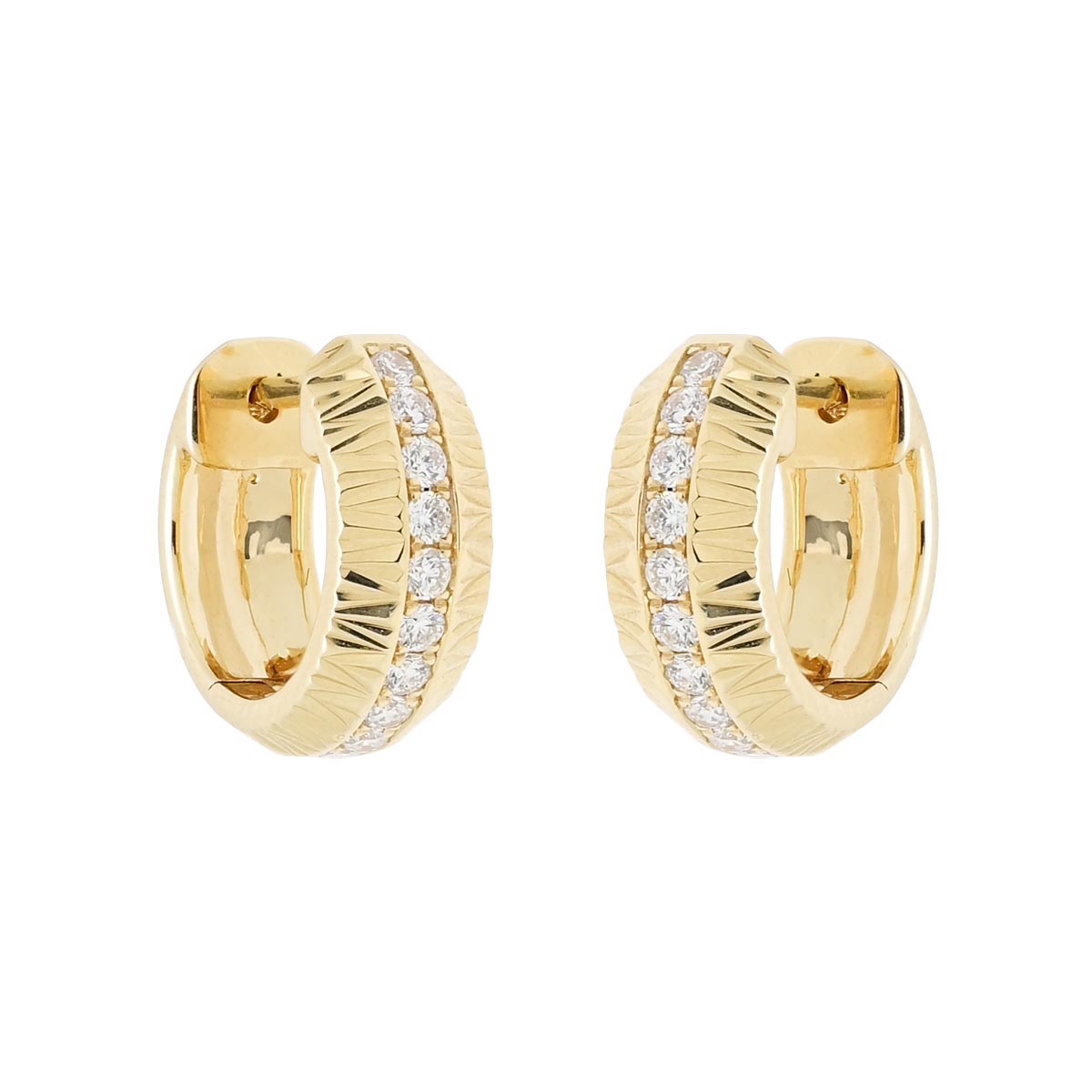 Diamond Hoop Earrings in 14kt White Gold (1/3ct tw)