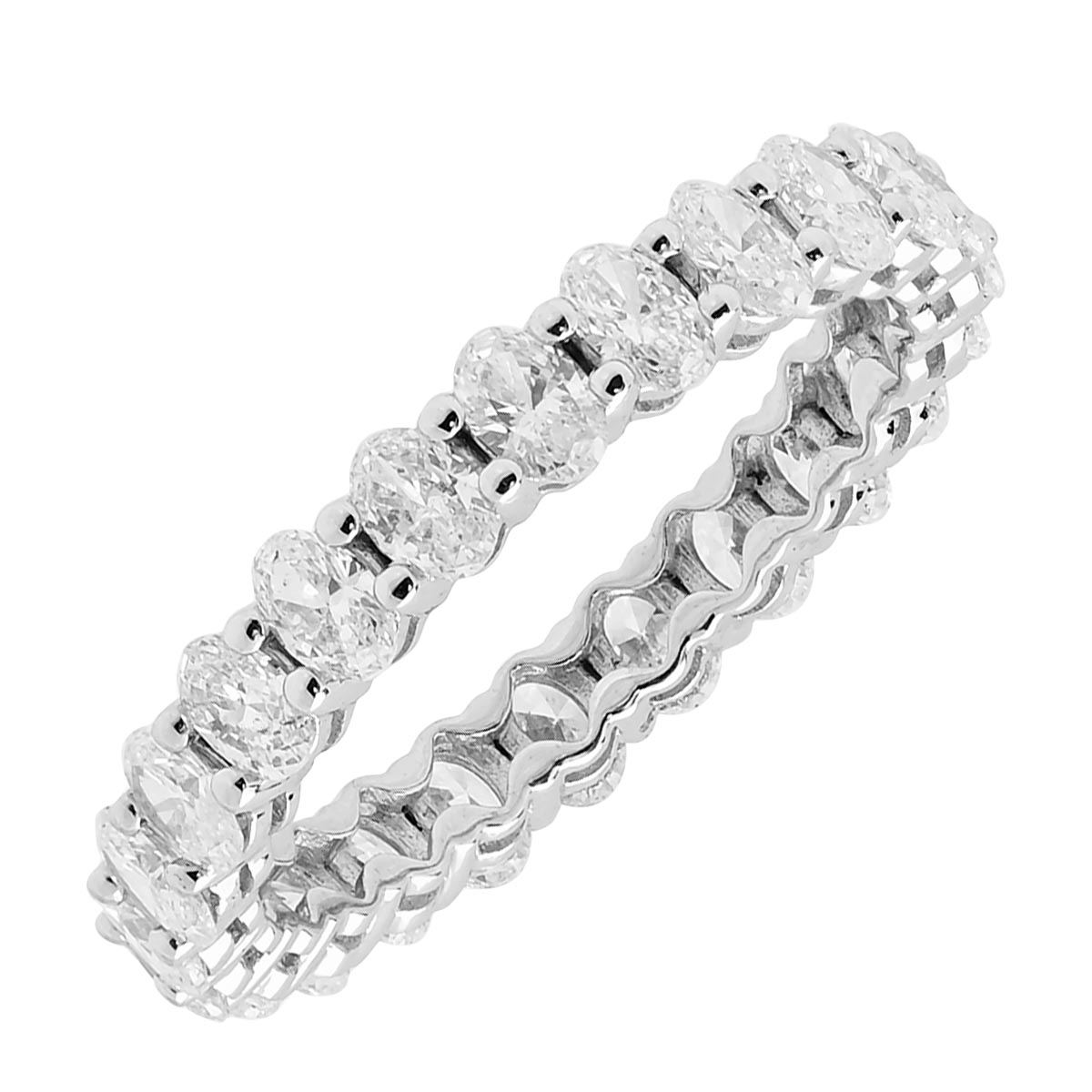 Oval Diamond Eternity Band in 14kt White Gold (2ct tw)