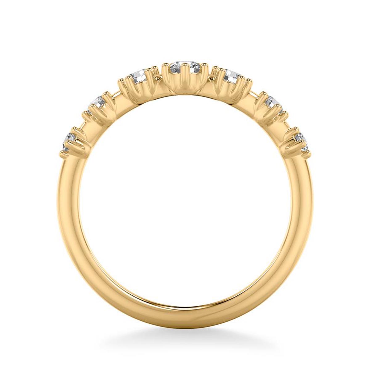 Diamond V-Shaped Band in 14kt Yellow Gold (1/3ct tw)