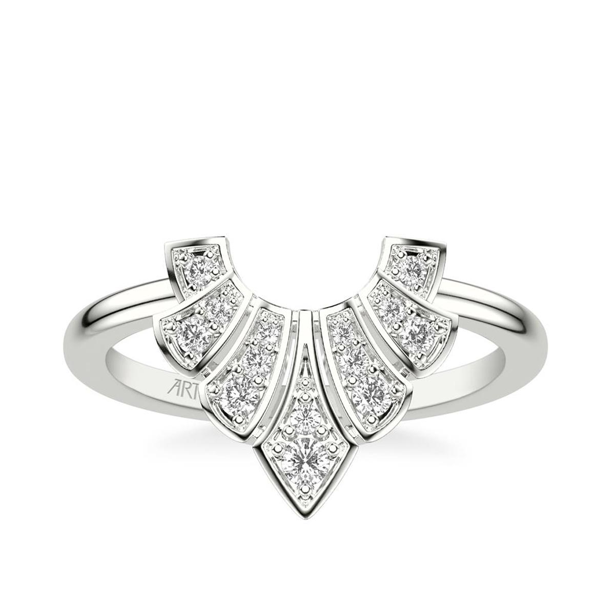 Artcarved Diamond Graduated Wrap in 14kt White Gold (1/7ct tw)