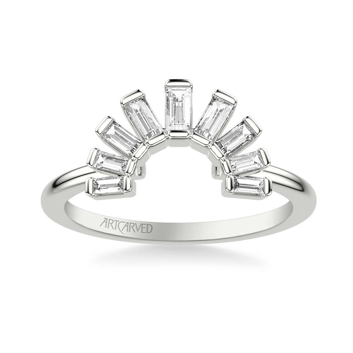 Artcarved Baguette Diamond Wrap in 14kt White Gold (1/3ct tw)