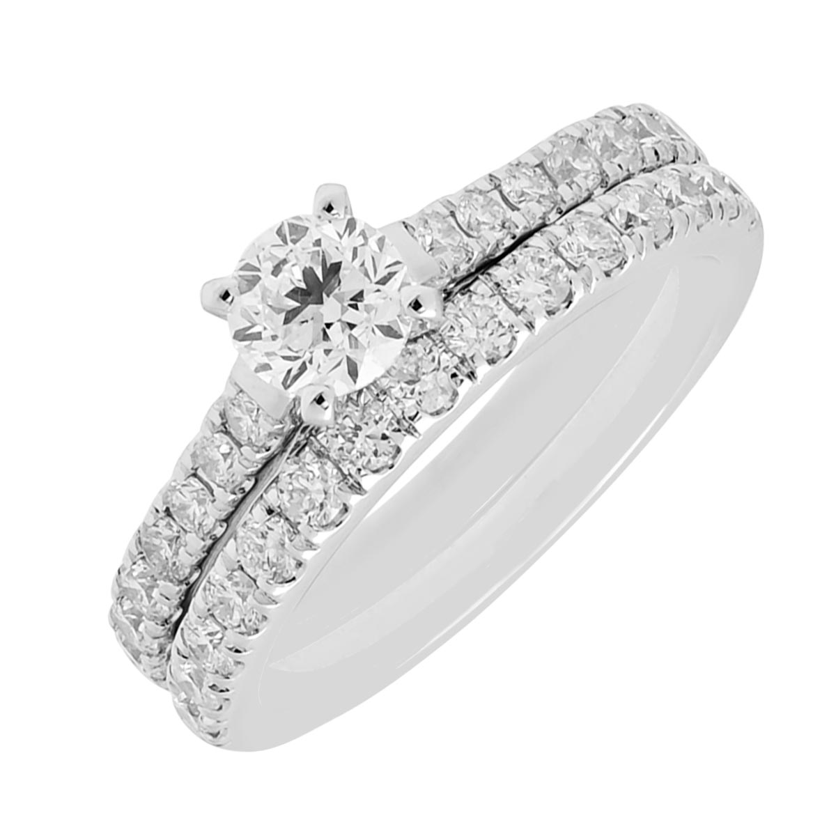 Diamond Bridal Set in 14kt White Gold (1 1/3ct tw)