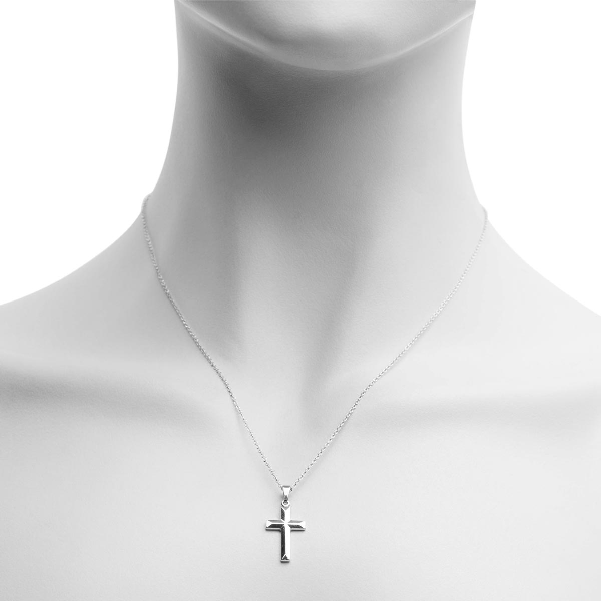 Cross Necklace in Sterling Silver
