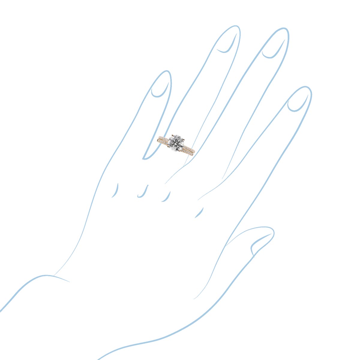 Lab Grown Diamond Bridal Set in 14kt Yellow Gold (2 1/2ct tw)