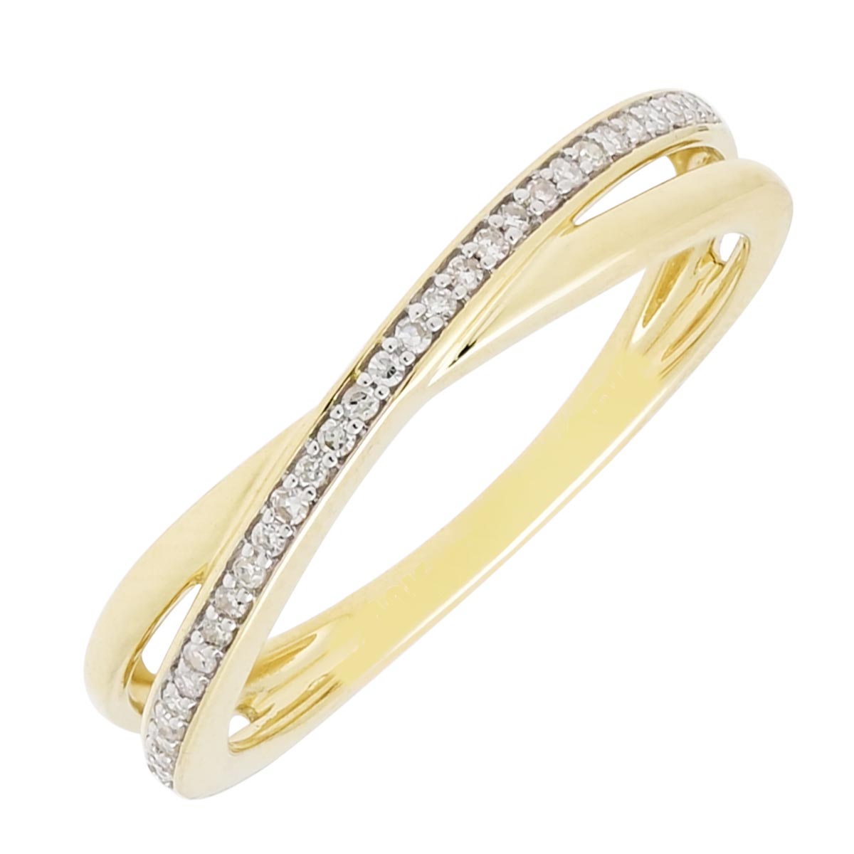 Diamond Fashion Ring in 10kt Yellow Gold (1/10ct tw)