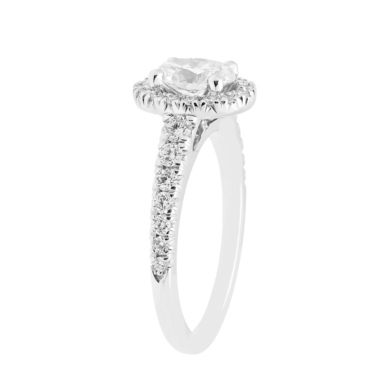 Oval Diamond Engagement Ring in 14kt White Gold (1 1/4ct tw)