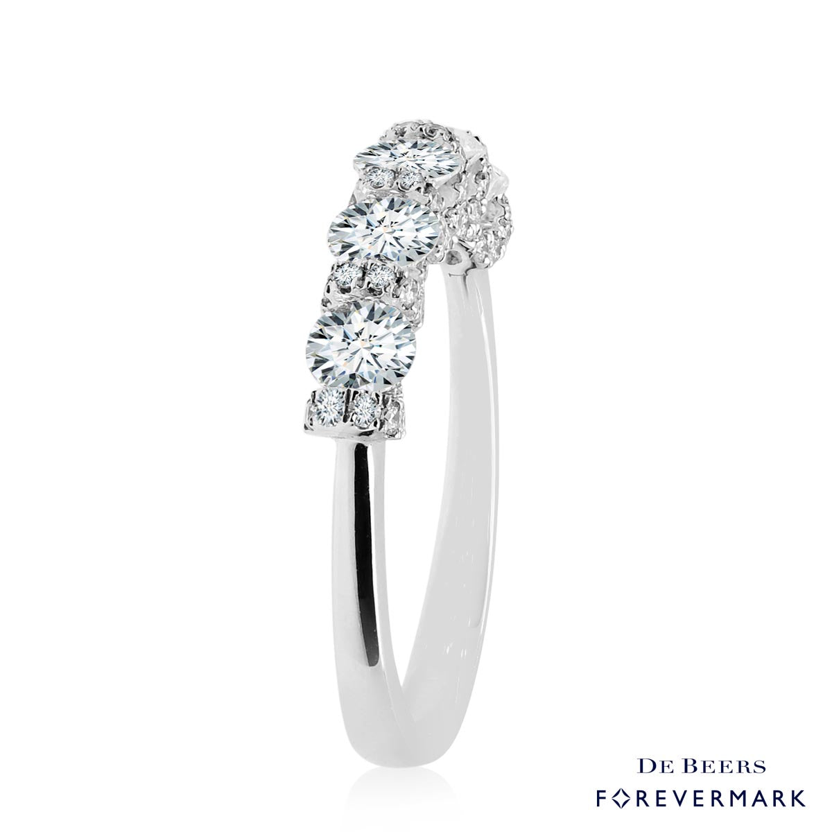 Forevermark Diamond Wedding Band in 18kt White Gold (1 1/5ct tw)