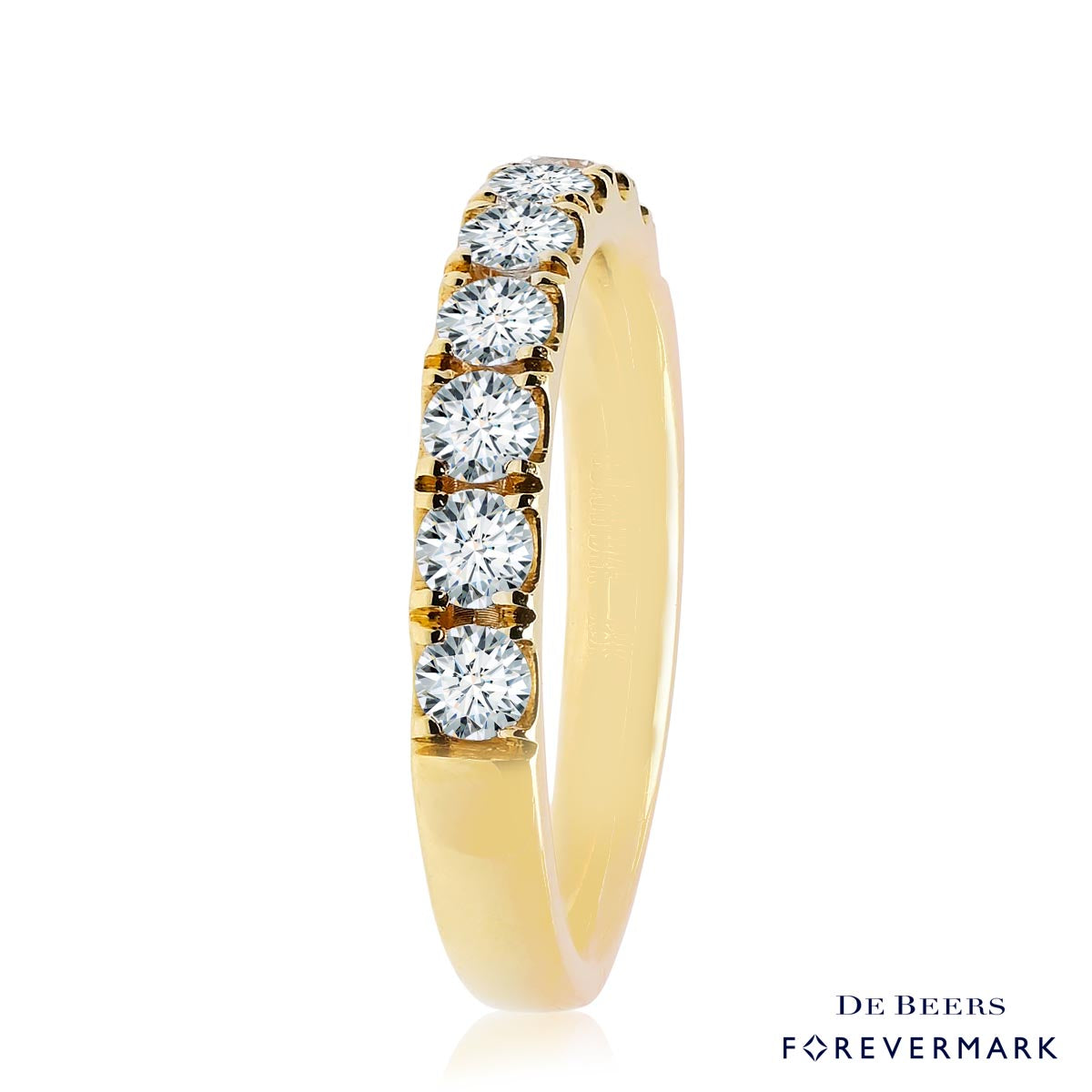 De Beers Forevermark Diamond Wedding Band in 18kt Yellow Gold (3/4ct tw)