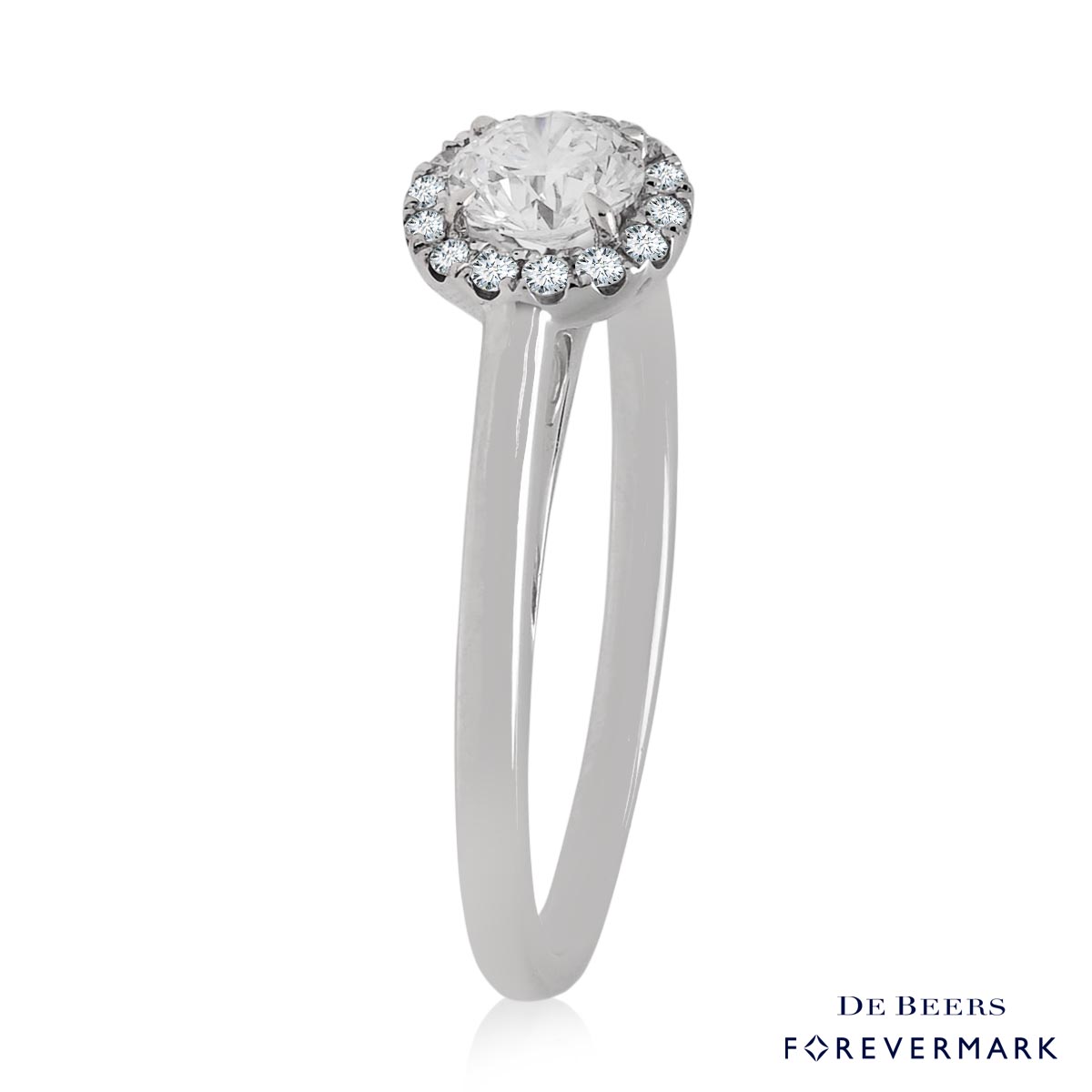 Forevermark Diamond Halo Ring in 18kt White Gold (5/8ct tw)