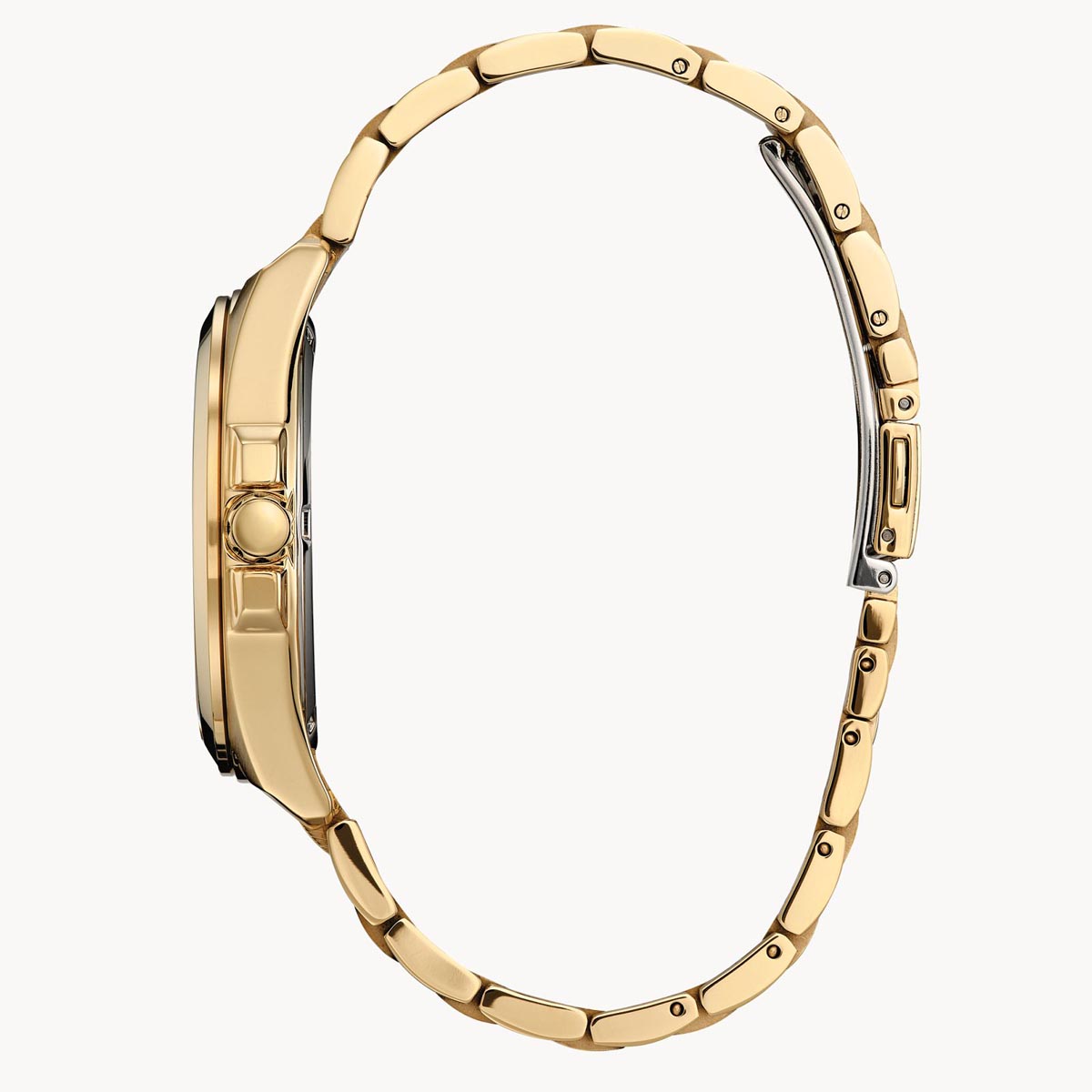 Citizen Peyten Mens Watch with Yellow Dial and Yellow Gold Toned Bracelet (eco drive movement)