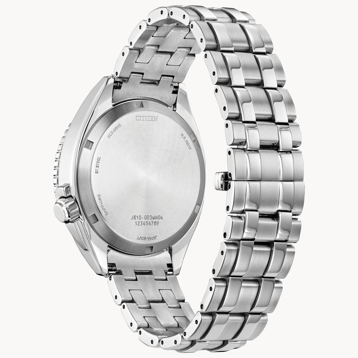 Citizen Carson Mens Watch with Blue Dial and Stainless Steel Bracelet (eco drive movement)