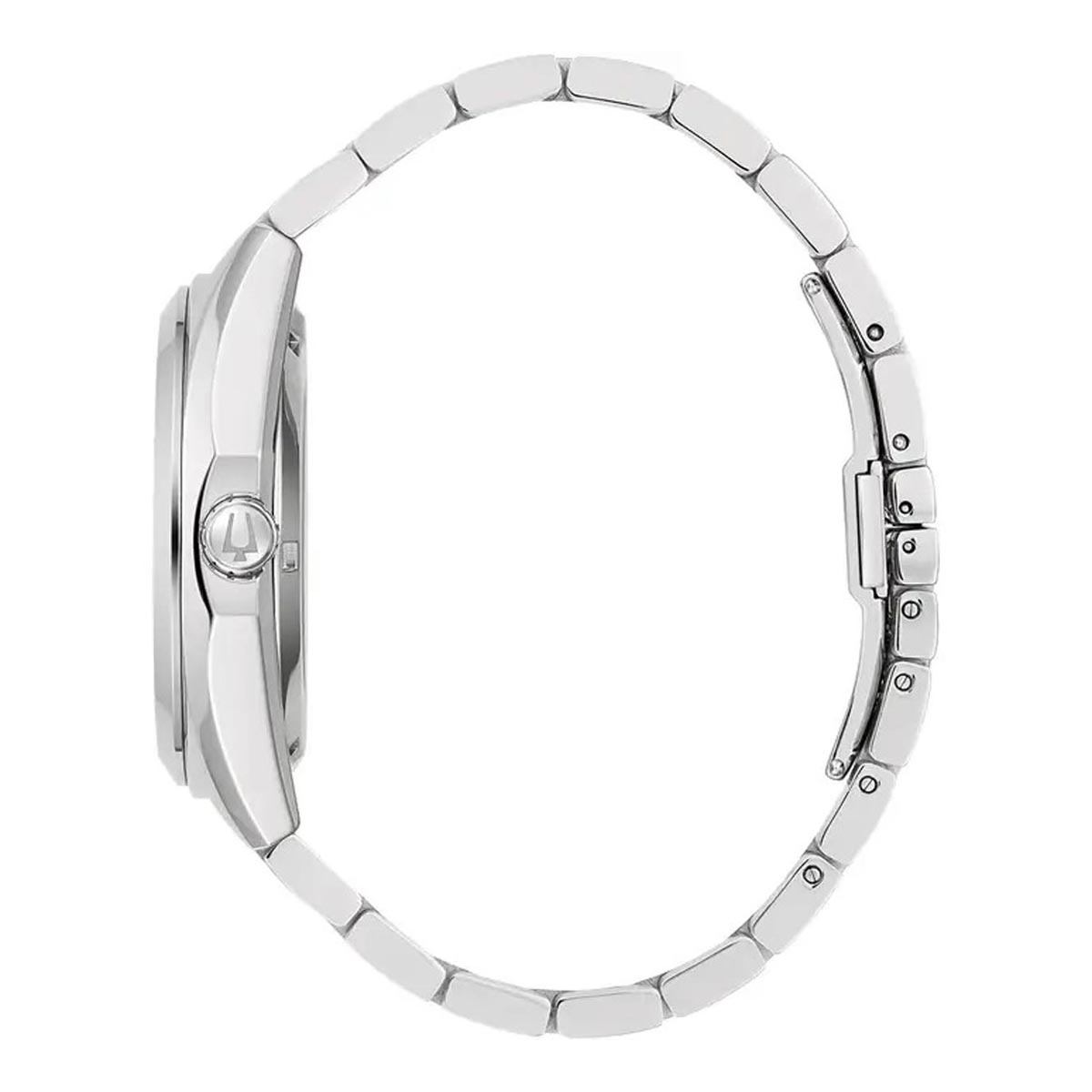 Bulova Surveyor Mens Watch with Blue Dial and Stainless Steel Bracelet (automatic movement)