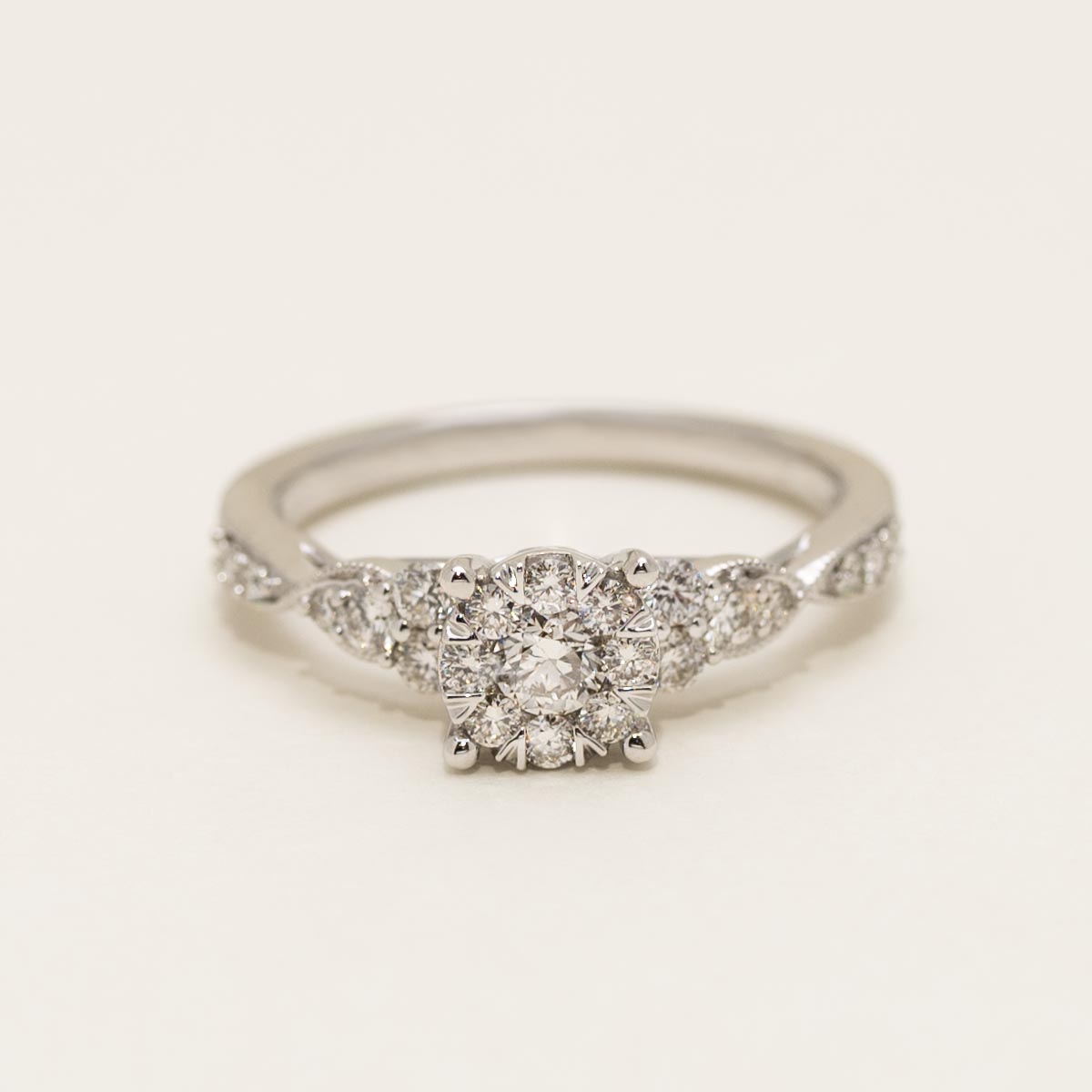 Lovebright Diamond Engagement Ring in 14kt White Gold (1/2ct tw)