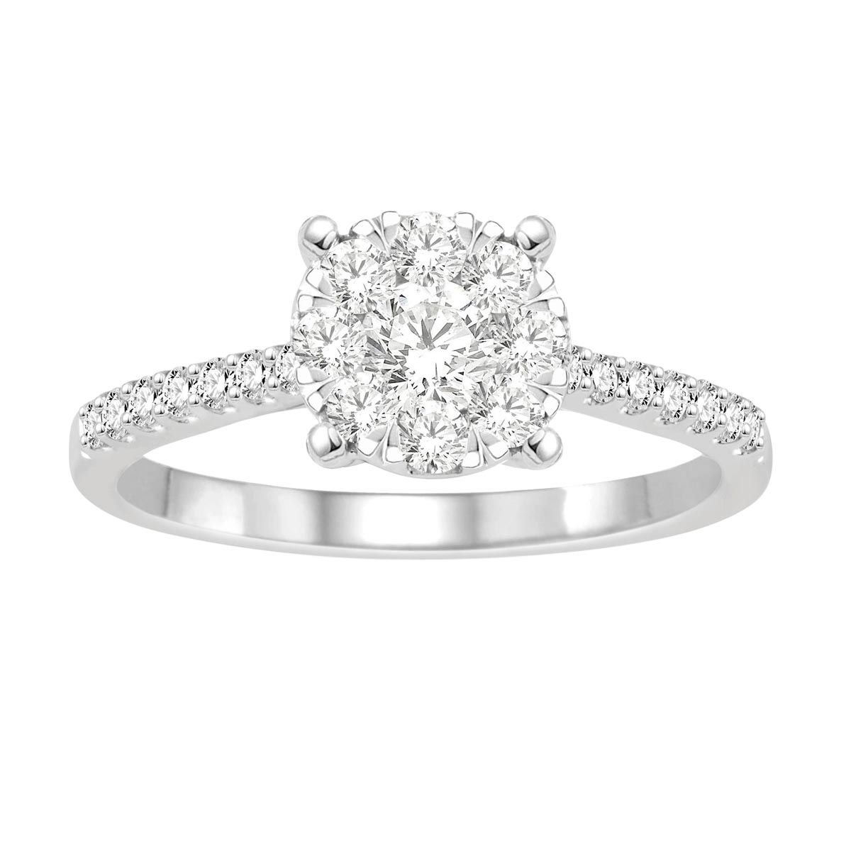 Lovebright Diamond Engagement Ring in 14kt White Gold (3/4ct tw)