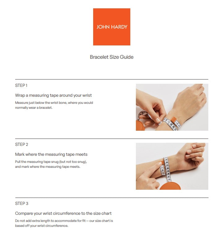 John Hardy Icon Orange Leather Wrap Bracelet in Sterling Silver
