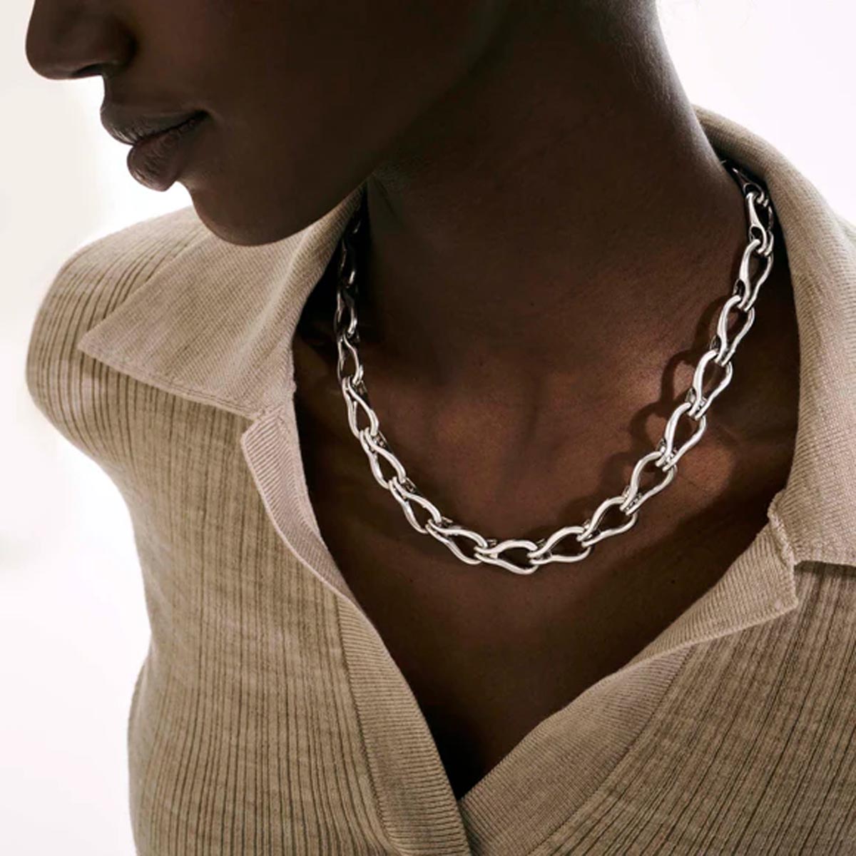 John Hardy Surf Necklace in Sterling Silver