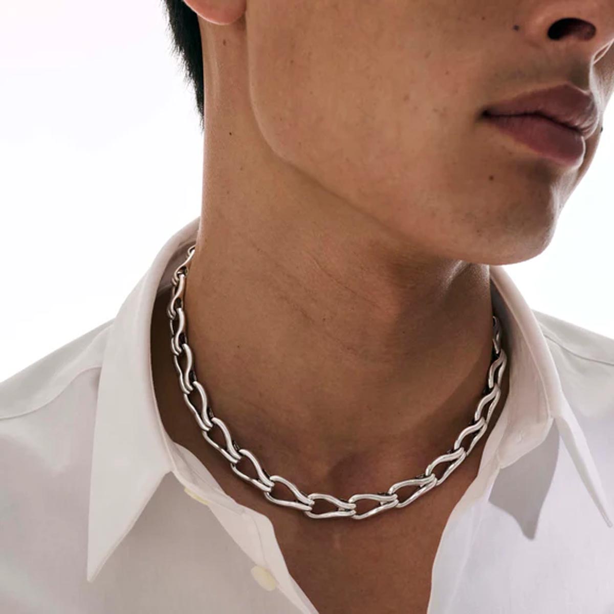 John Hardy Surf Necklace in Sterling Silver