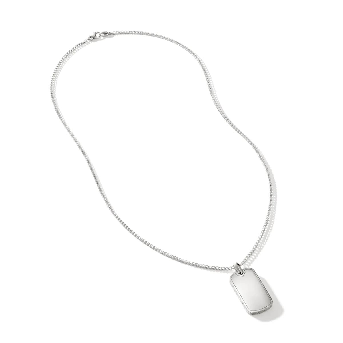 John Hardy ID Series Dog Tag Necklace in Sterling Silver