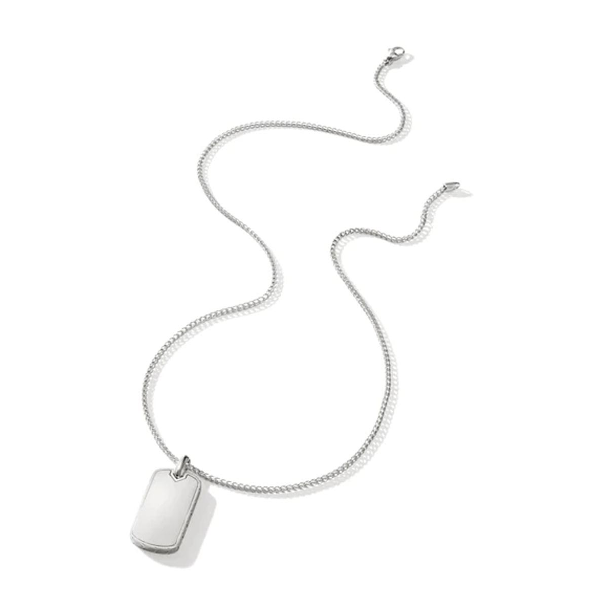 John Hardy ID Series Dog Tag Necklace in Sterling Silver