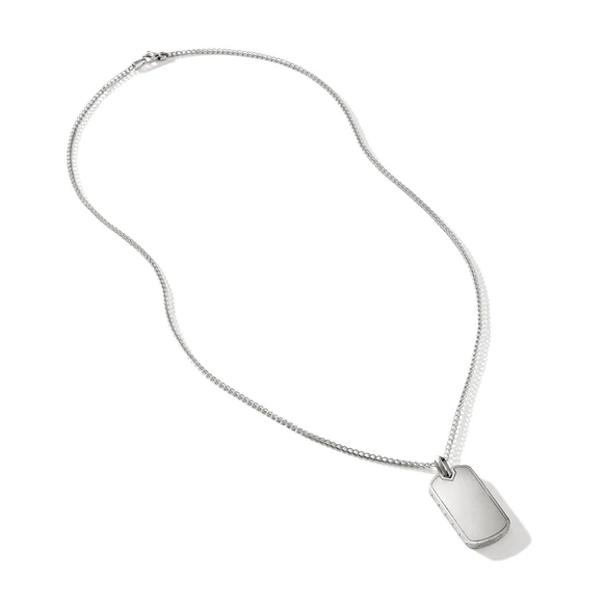 John Hardy ID Series Dog Tag Necklace in Sterling Silver
