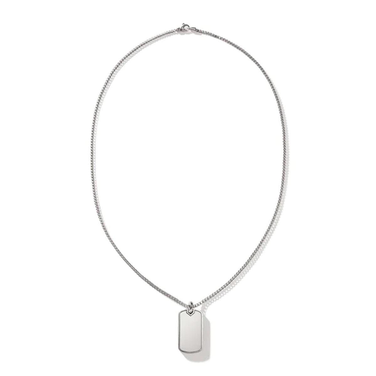 John Hardy ID Series Dog Tag Necklace in Sterling Silver
