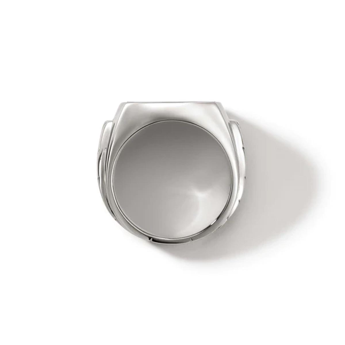 John Hardy ID Series Mens Black Onyx Signet Ring in Sterling Silver (size 10)