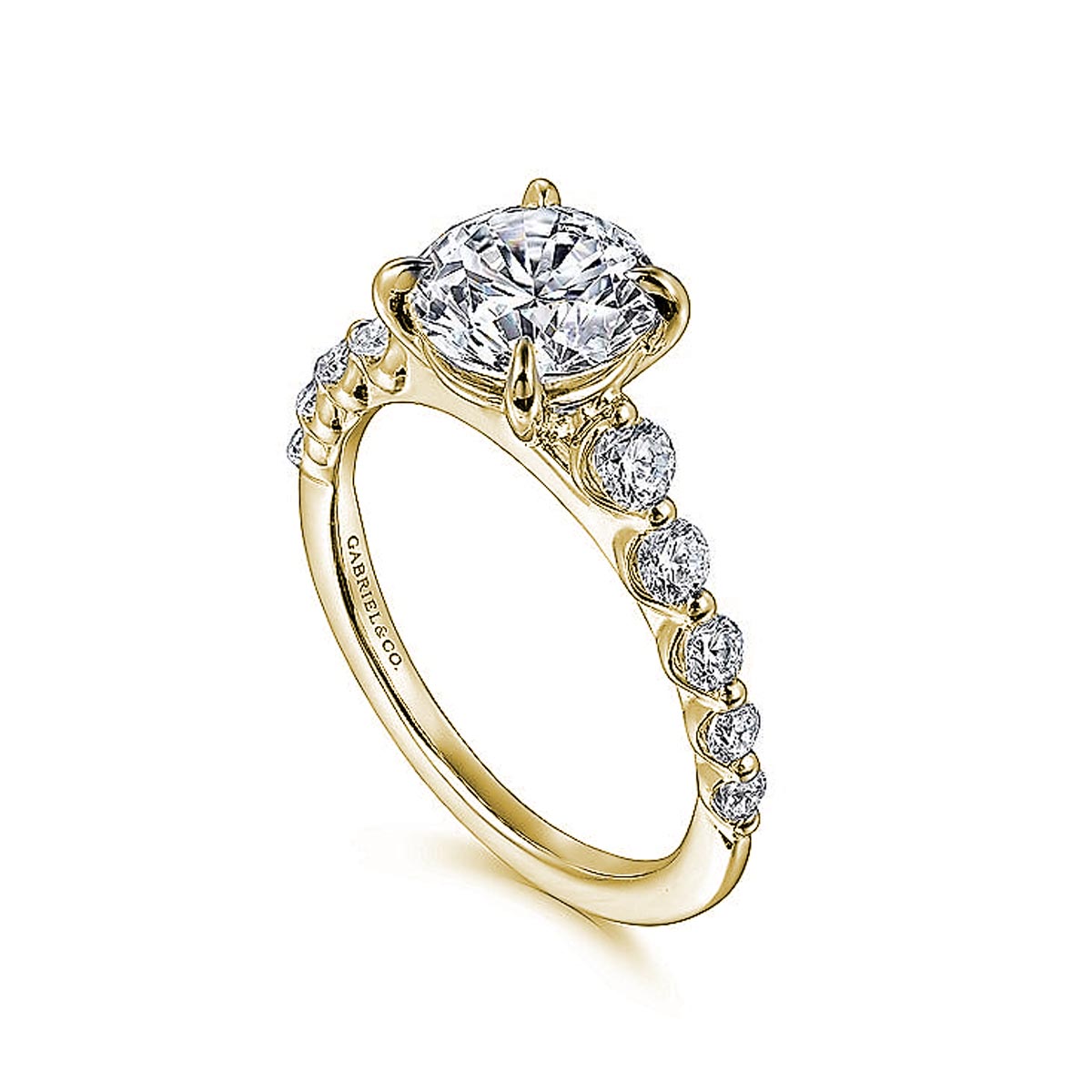 Gabriel Diamond Engagement Ring Setting in 14kt Yellow Gold (1/2ct tw)