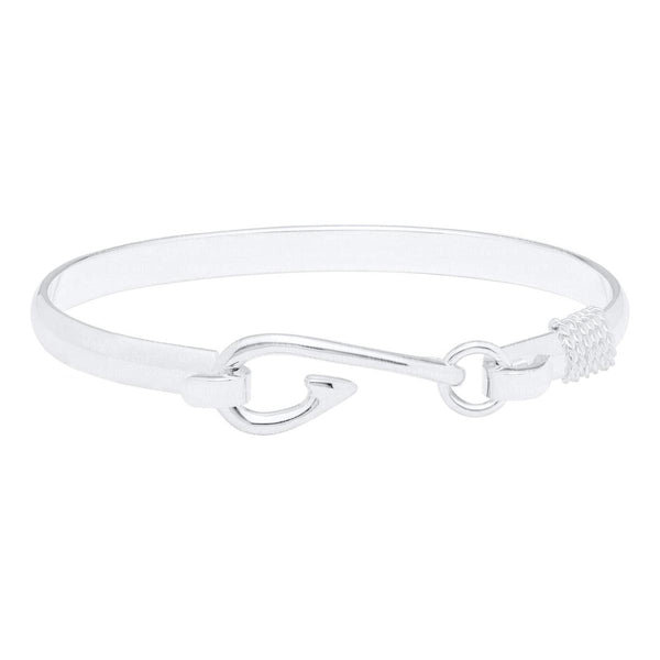 Fish Hook Bangle Bracelet in Sterling Silver – Day's Jewelers