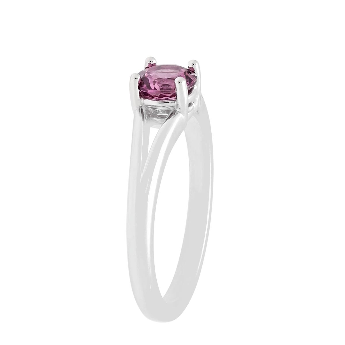 Pink Spinel Ring in 14kt White Gold