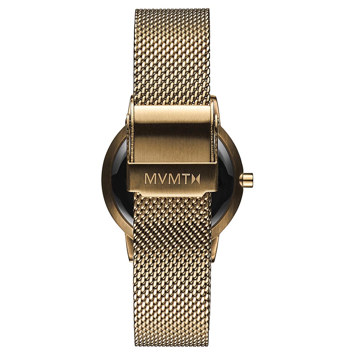 MVMT Avenue Womens Watch with White Dial and Yellow Gold Toned Stainless Steel Mesh Bracelet (quartz movement)