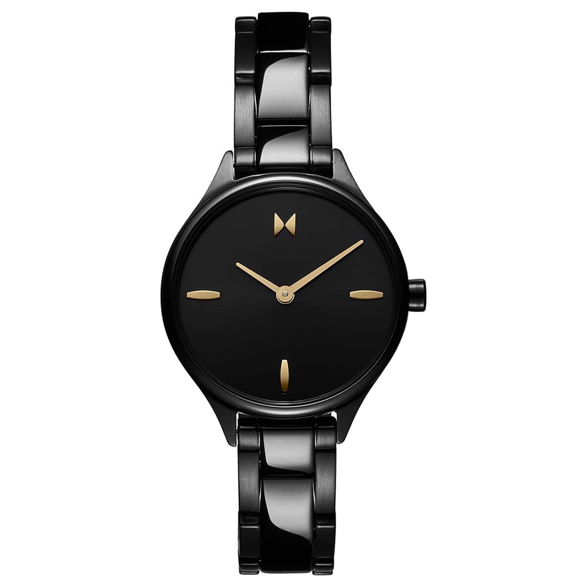 MVMT Reina Womens Watch with Black Dial and Black Ionic Plated Stainless Steel Bracelet (quartz movement)