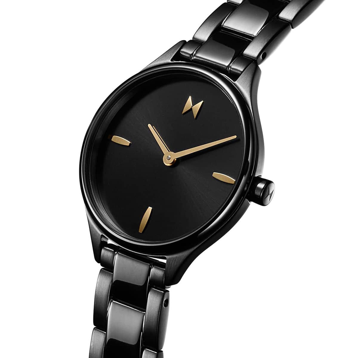 MVMT Reina Womens Watch with Black Dial and Black Ionic Plated Stainless Steel Bracelet (quartz movement)