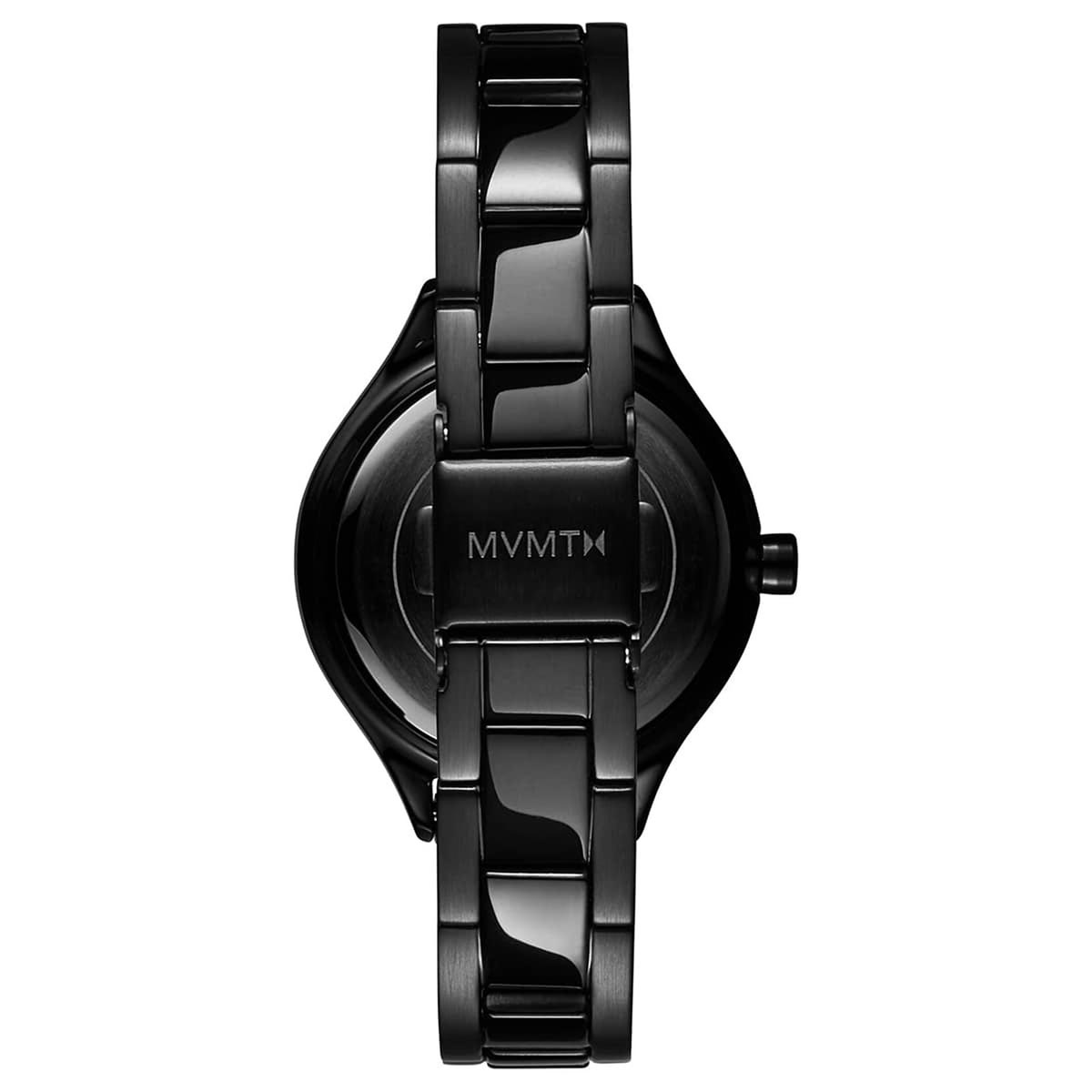 MVMT Reina Womens Watch with Black Dial and Black Ionic Plated Stainless Steel Bracelet (quartz movement)
